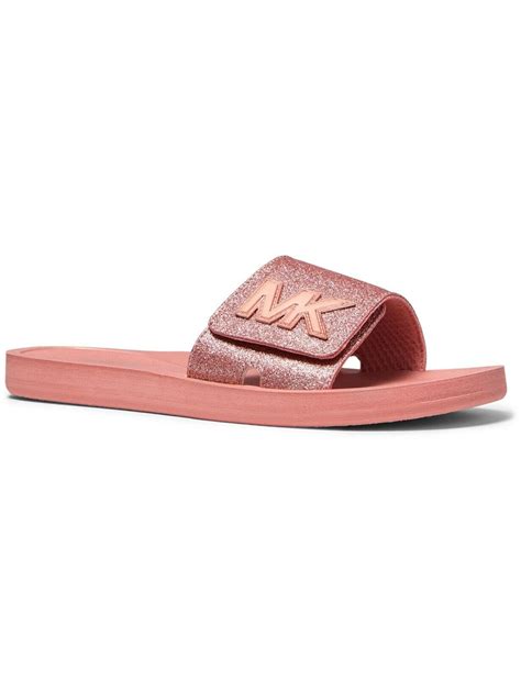 michael kors slide pink|michael kors slides with studs.